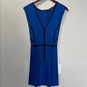 French Connection Blue and Black Mini Dress